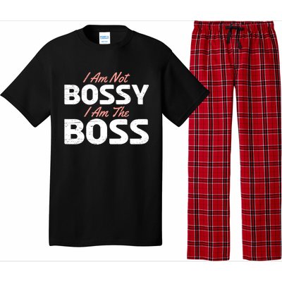 I Am Not Bossy I Am The Boss Leader Chief Employer Head Tees Gift Pajama Set