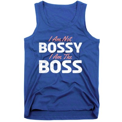 I Am Not Bossy I Am The Boss Leader Chief Employer Head Tees Gift Tank Top