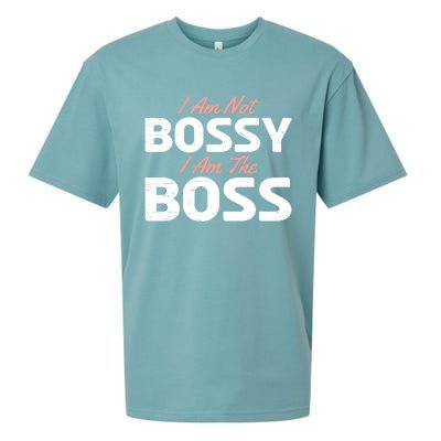 I Am Not Bossy I Am The Boss Leader Chief Employer Head Tees Gift Sueded Cloud Jersey T-Shirt