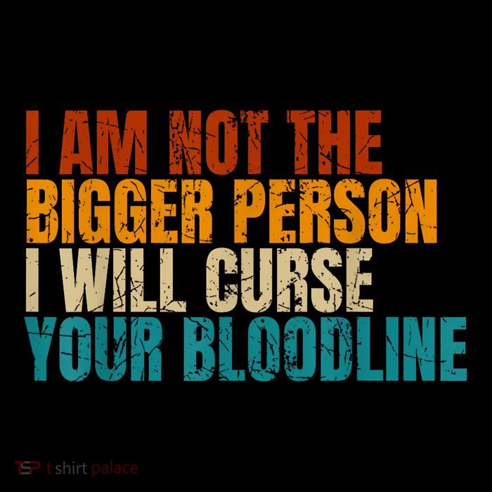 I Am Not The Bigger Person I Will Curse Your Bloodline Wool Snapback Cap