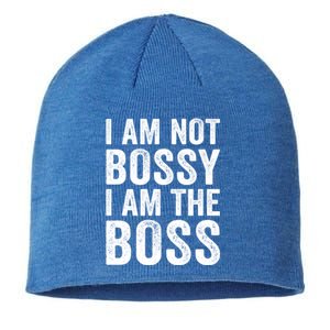 I Am Not Bossy I Am The Boss Gift Sustainable Beanie