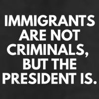 Immigrants Are Not Criminals But The President Is Funny Cool Comfort Performance Bucket Hat