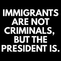 Immigrants Are Not Criminals But The President Is Funny 16 in Basic Backpack