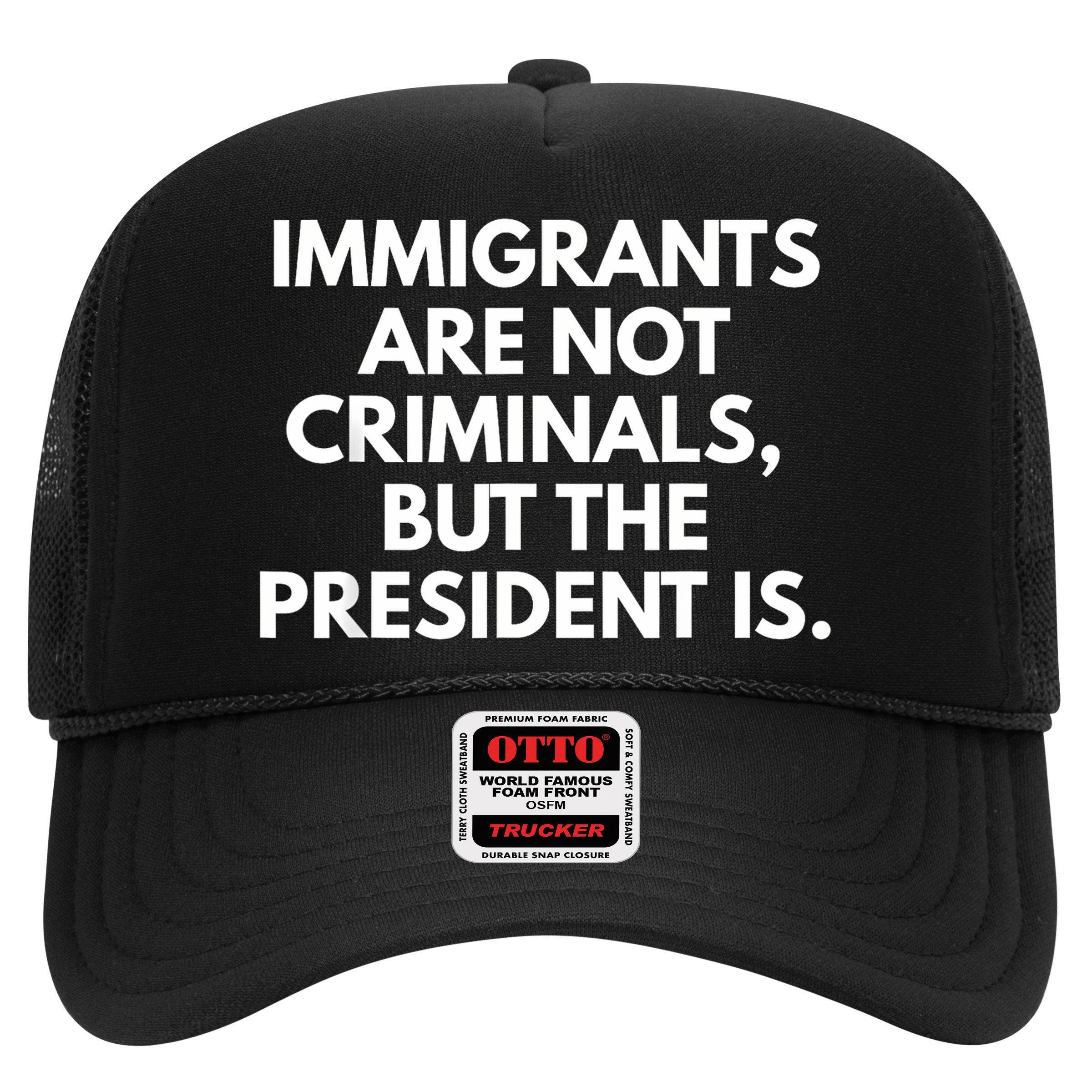Immigrants Are Not Criminals But The President Is Funny Hat