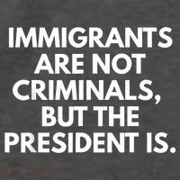 Immigrants Are Not Criminals But The President Is Funny Vector Backpack