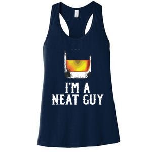 Im A Neat Guy Whiskey Neat Shirts Bourbon Drinker Gifts Women's Racerback Tank