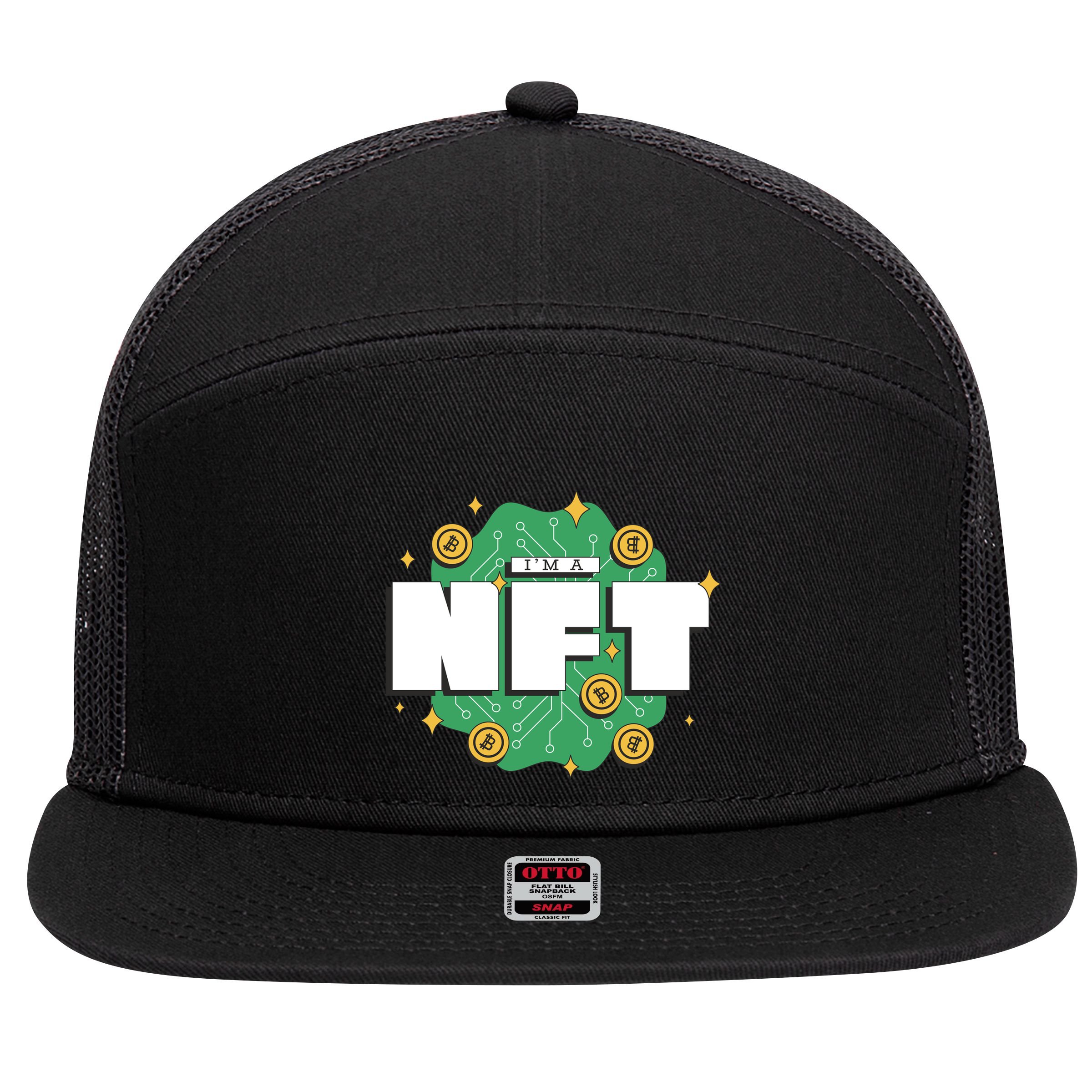 I'm A NFT 7 Panel Mesh Trucker Snapback Hat