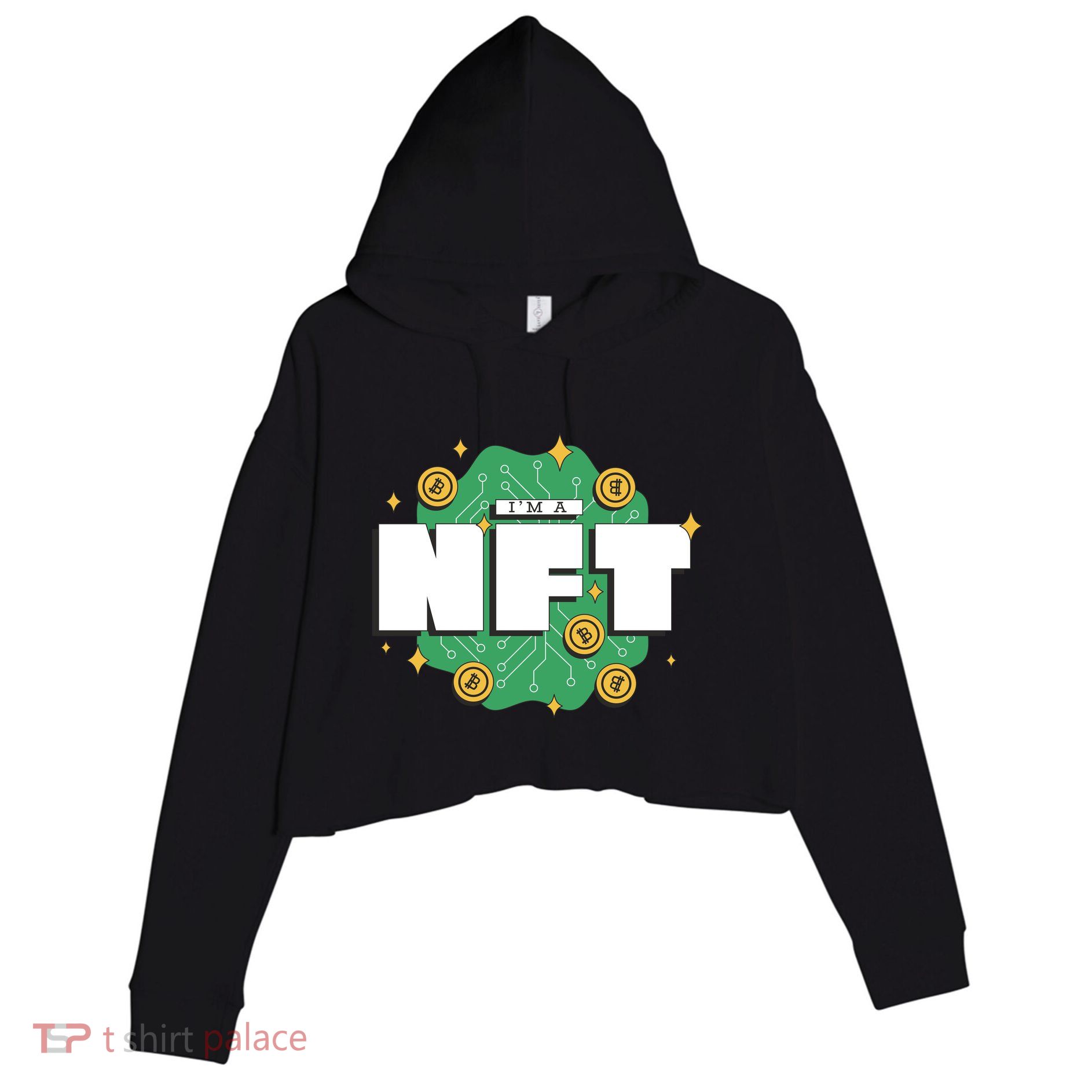 I'm A NFT Crop Fleece Hoodie