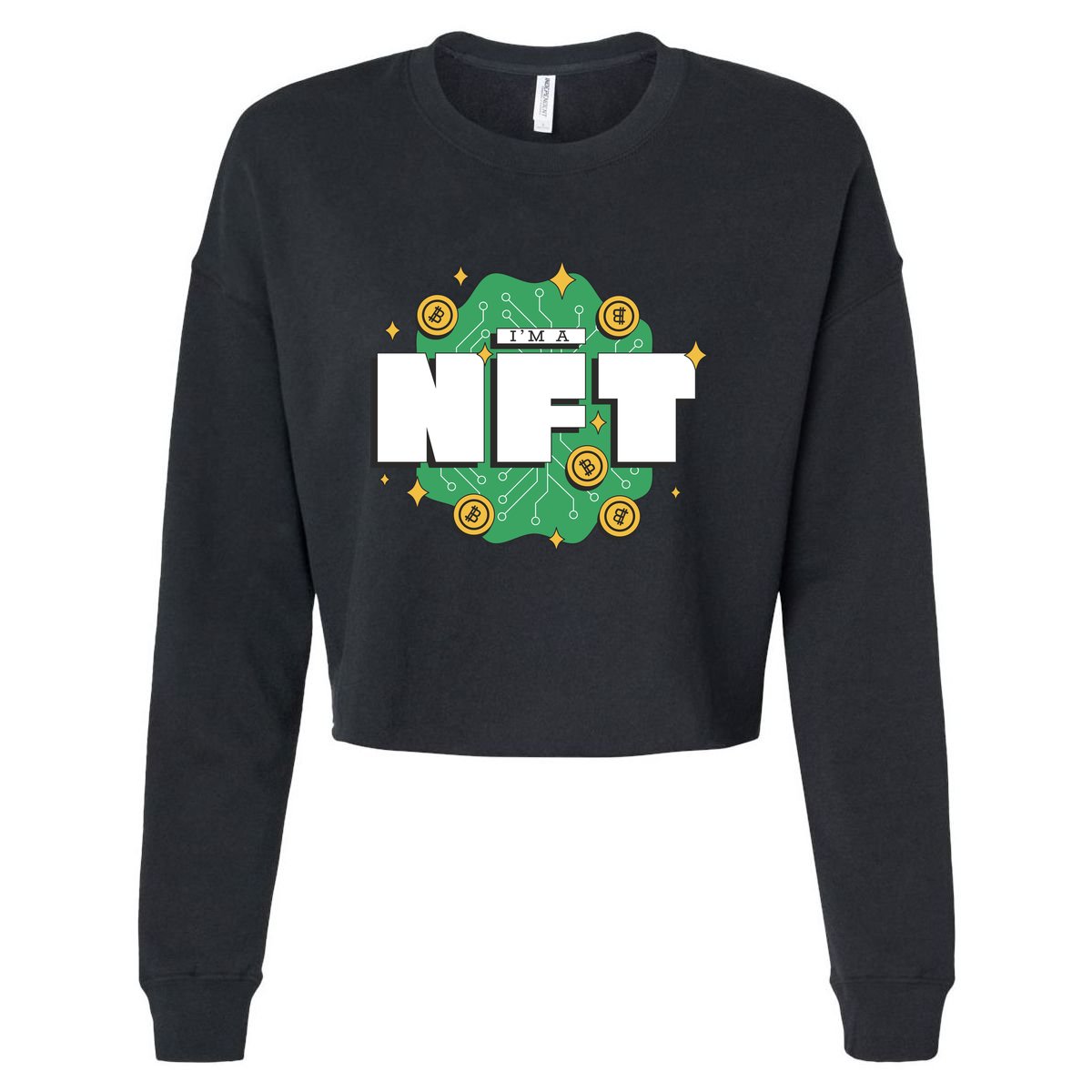 I'm A NFT Cropped Pullover Crew