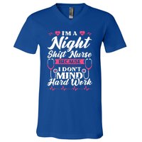 Im A Night Shift Nurse Gift V-Neck T-Shirt