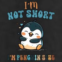 I Am Not Short I Am Penguin Size Funny Lazy Penguin Lover  Knit Cap Winter Beanie