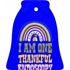 I Am One Thankful Endoscopy Nurse Bohemian Thanksgiving Cool Gift Ceramic Bell Ornament