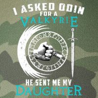 I Asked Odin For A Valkyrie He Sent Me My Daughter Viking Legacy Tie Dye Trucker Hat