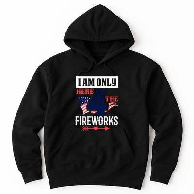 I Am Only Here 4 The Fireworks Labor Day Gift Hoodie