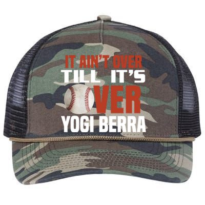 It Ain't Over Till It's Over Retro Rope Trucker Hat Cap