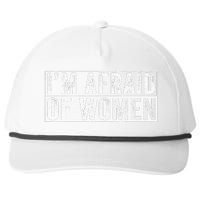 IM Afraid Of Women Funny IM Afraid Of Talking Snapback Five-Panel Rope Hat