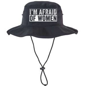 IM Afraid Of Women Funny IM Afraid Of Talking Legacy Cool Fit Booney Bucket Hat