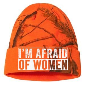 IM Afraid Of Women Funny IM Afraid Of Talking Kati Licensed 12" Camo Beanie