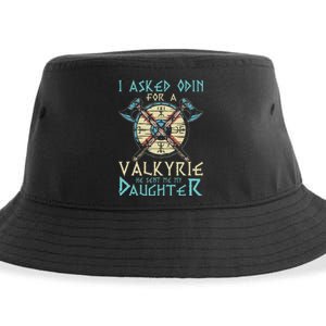 I Asked Odin For A Valkyrie He Sent Me My Daughter Sustainable Bucket Hat