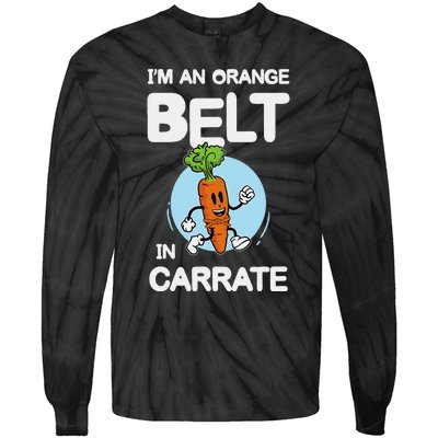 IM An Orange Belt In Carrate For A Vegans And Vegetarians Tie-Dye Long Sleeve Shirt