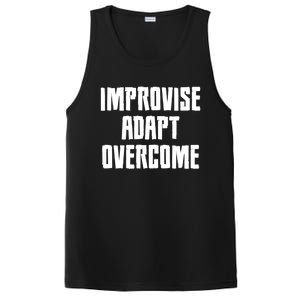 Improvise Adapt Overcome Military Funny Meme Gift PosiCharge Competitor Tank