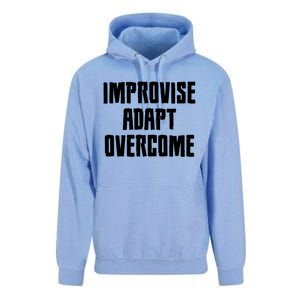 Improvise Adapt Overcome Military Funny Meme Gift Unisex Surf Hoodie