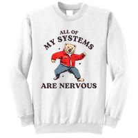 Iswearimnothigh All Of My Systems Are Nervous Bear Sweatshirt