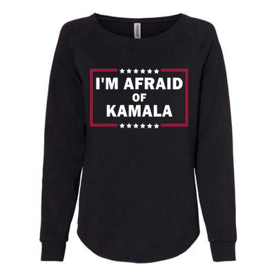 IM Afraid Of Kamala Funny Gift Womens California Wash Sweatshirt