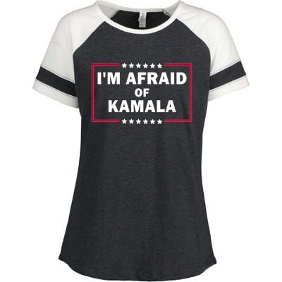 IM Afraid Of Kamala Funny Gift Enza Ladies Jersey Colorblock Tee