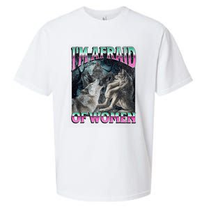 IM Afraid Of Women Funny Werewolf Wolf Meme Sueded Cloud Jersey T-Shirt