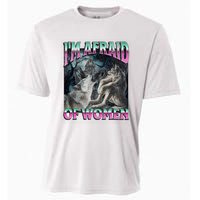 IM Afraid Of Women Funny Werewolf Wolf Meme Cooling Performance Crew T-Shirt