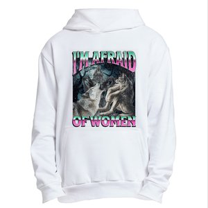 IM Afraid Of Women Funny Werewolf Wolf Meme Urban Pullover Hoodie