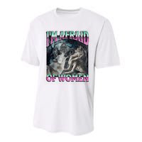 IM Afraid Of Women Funny Werewolf Wolf Meme Performance Sprint T-Shirt