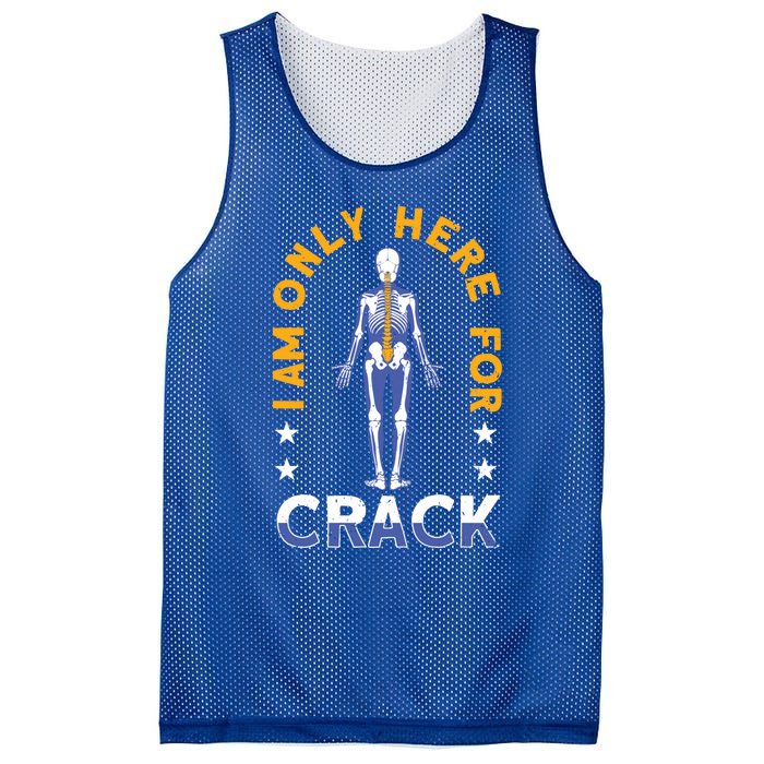 I Am Only Here For Crack Cute Gift Mesh Reversible Basketball Jersey Tank