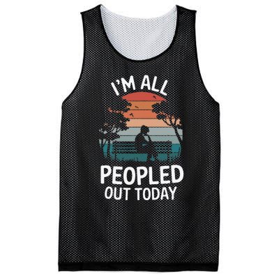 IM All Peopled Out Today Mesh Reversible Basketball Jersey Tank