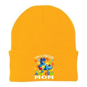 I'm A Proud Autism Mom Dinosaur Meaningful Gift Knit Cap Winter Beanie