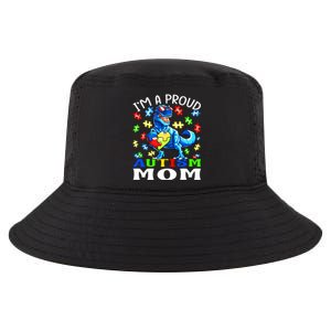 I'm A Proud Autism Mom Dinosaur Meaningful Gift Cool Comfort Performance Bucket Hat