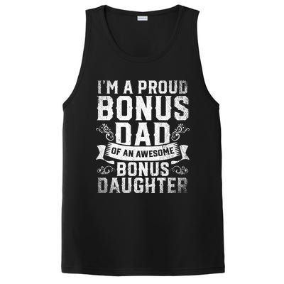 Im A Proud Bonus Dad Of An Awesome Bonus Daughter Bonus Dad Cute Gift PosiCharge Competitor Tank