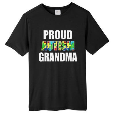 I'm A Proud Autism Grandma Autism Awareness Tall Fusion ChromaSoft Performance T-Shirt