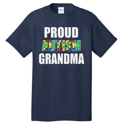 I'm A Proud Autism Grandma Autism Awareness Tall T-Shirt