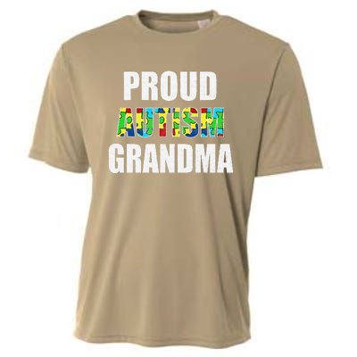 I'm A Proud Autism Grandma Autism Awareness Cooling Performance Crew T-Shirt