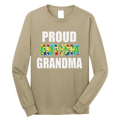 I'm A Proud Autism Grandma Autism Awareness Long Sleeve Shirt