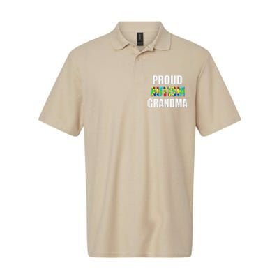 I'm A Proud Autism Grandma Autism Awareness Softstyle Adult Sport Polo