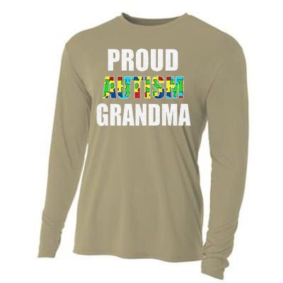 I'm A Proud Autism Grandma Autism Awareness Cooling Performance Long Sleeve Crew