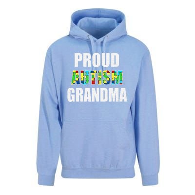 I'm A Proud Autism Grandma Autism Awareness Unisex Surf Hoodie