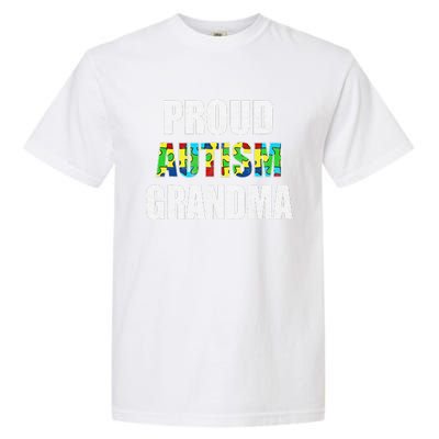 I'm A Proud Autism Grandma Autism Awareness Garment-Dyed Heavyweight T-Shirt