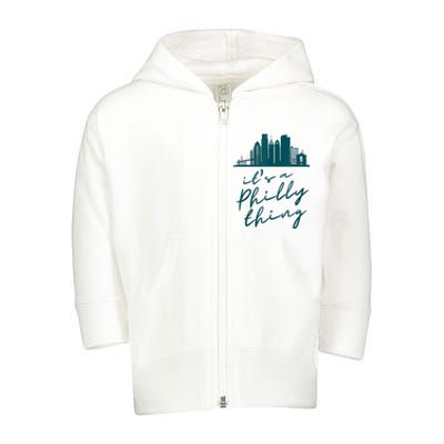 It's A Philly Thing Its A Philly Thing Philadelphia Football Toddler Zip Fleece Hoodie