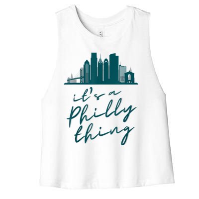 It's A Philly Thing Its A Philly Thing Philadelphia Football Women's Racerback Cropped Tank