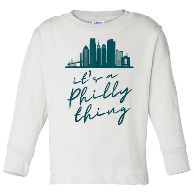 It's A Philly Thing Its A Philly Thing Philadelphia Football Toddler Long Sleeve Shirt