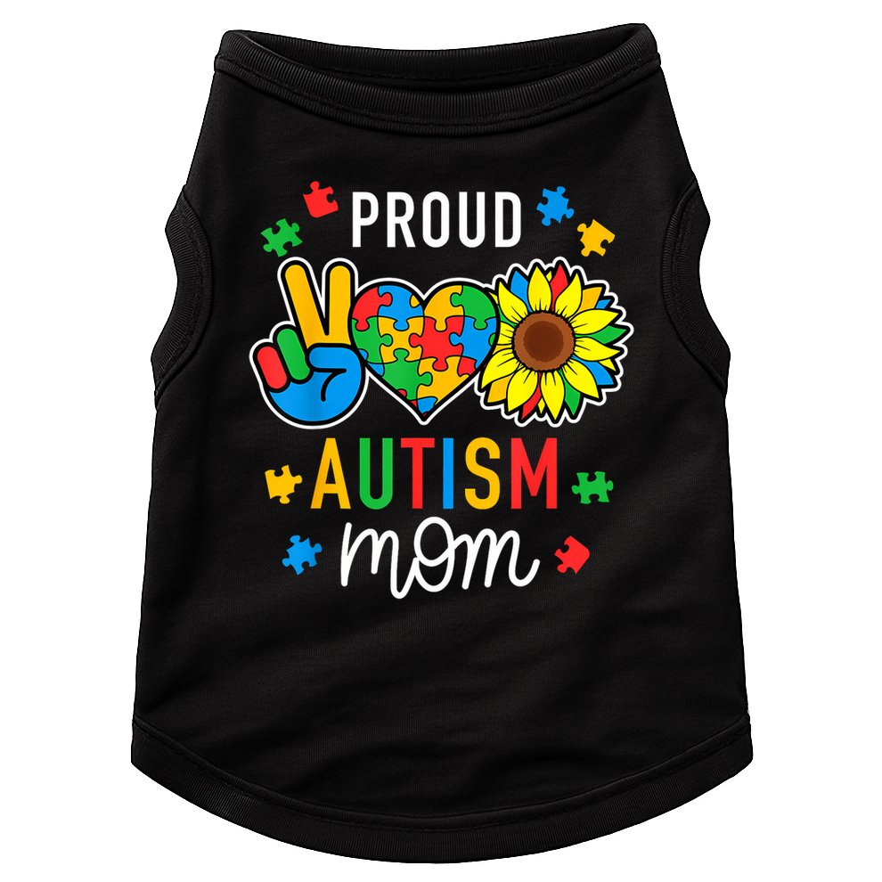 I'm A Proud Autism Mom Autism Awareness For Mom  Doggie Tank